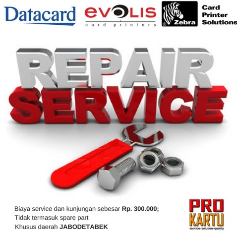 Biaya service dan kunjungan sebesar Rp. 300.000;